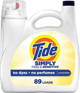 Detergente Líquido para Ropa Tide Simply, Sin Perfume y Sensible, 89 Lavados, 117 fl oz - Product Image 1