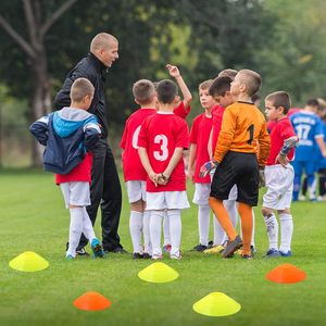 Cônes d'agilité numérotés en PVC souple et en HDPE de qualité personnalisés, marqueurs de vitesse pour l'entraînement au football, flexibles - Product Image 6