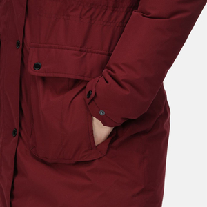 Veste coupe-vent d'hiver pour femme, imperméable, avec capuche en fausse fourrure, parka, manteau doublé en polaire, épais, chaud, long, pour l'extérieur, tendance - Product Image 4