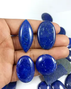 Doğal Lapis Lazuli taş Cabochon toptan Lot Cabochon farklı şekiller ve boyut Cabochon takı yapımı için kullanılan