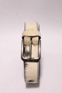 Ceinture décontractée pour homme sur mesure du fabricant, en cuir véritable de haute qualité avec poils de vache, alliage, stock disponible, ceintures en cuir de poils de vache - Product Image 5