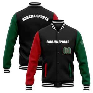 Chaquetas Universitarias de Chenilla Personalizables al por Mayor para Hombre, Estilo Urbano, con Cuello Alto Personalizado - Product Image 1