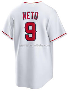 Maillot de baseball en polyester de qualité professionnelle, vente chaude, nouveau maillot de baseball américain cousu, blanc, toutes les équipes, uniforme de baseball pour hommes - Product Image 5