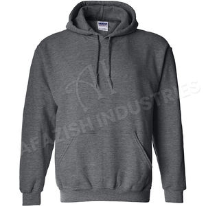 Sudadera con capucha de Heavyweight para hombre, de algodón, con estampado personalizado bordado, oversize, forro polar sin cuerda, liso, grueso, sin cadena - Product Image 1