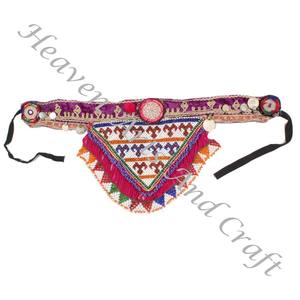 Vintage Belt Belly Dance Bead Afghani Traditional Waist Belt Kuchi Tribal BB099A Old Banjara Real Vintage Handmade Beaded Belts - Product Image 3
