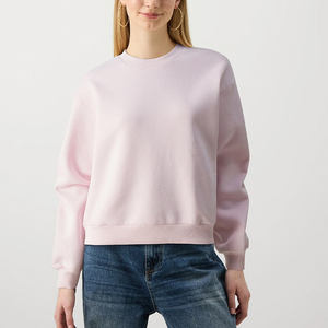 Jersey deportivo de cuello redondo, sudaderas informales, ropa de calle transpirable de gran tamaño de Pakistán, sudaderas con capucha para mujeres de talla grande, manga larga - Product Image 1