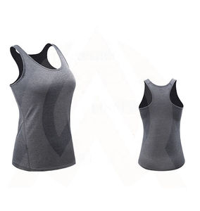 Débardeurs en jersey sans manches pour femmes pour la gym et le fitness vêtements de musculation avec logo sur le devant en vente - Product Image 4