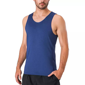 เสื้อกล้ามสำหรับนักเพาะกายชาย,เสื้อกล้ามใส่ออกกำลังกายแบบไขว้พร้อมโลโก้แบรนด์ตามสั่งบริการ OEM - Product Image 3