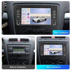 Lecteur audio multimédia pour voiture MEKEDE, FM, Car-play, <span class=keywords><strong>Android</strong></span> <span class=keywords><strong>Auto</strong></span>, WiFi, BT pour <span class=keywords><strong>Skoda</strong></span> <span class=keywords><strong>Octavia</strong></span> 2 A5 2004-2013, 8 pouces - Product Image 4