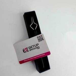 Pince à épiler pour cils GETUP BROSONS IMPEX de haute qualité en acier inoxydable, anti-magnétique, anti-statique, pointe lisse de 10 mm, poignée diamantée - Product Image 5