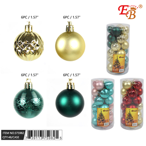 1.6 \ "Mini sfera di vetro fatta a mano Set 24 pezzi decorazioni per feste di natale scatola confezionata personalizzata per l'artigianato - Product Image 1