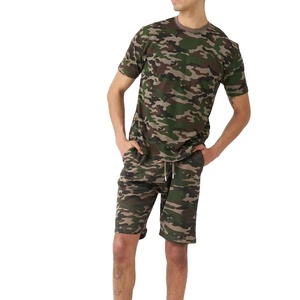 Summer Men's <b>Sets</b> Short and T Shirts Short Two Piece Suits Breathable Man Casual Cotton T Shirts and Shorts <b>set</b> - Product Image 3