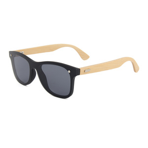 Custom Logo Fashion Retro Square Wooden TAC Polarized Bamboo <b>Sunglasses</b> for Men Women Comfortable UV Protection Lightweight - Product Image 5