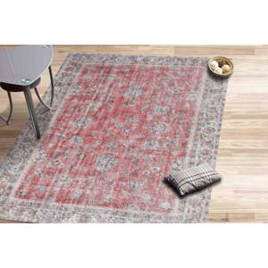 Tapis de ferme fleuri : Tapis d'intérieur antidérapant de style vintage, tapis fin non tissé - Product Image 1