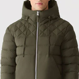 Veste matelassée de haute qualité, confortable, de couleur unie, avec impression de logo personnalisée, collection spéciale pour hommes, tenues à la mode - Product Image 6