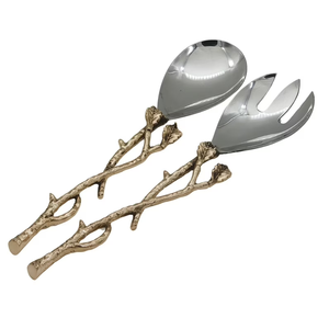 Brass Salad Spoon Vintage Design <b>Wedding</b> Spoon with Antique Handle From India <b>for</b> Kitchenware Desert Dining Ware Server - Product Image 6