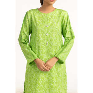 Traje de Mujer Verde de 3 Piezas con Decoración de Botones - Product Image 5