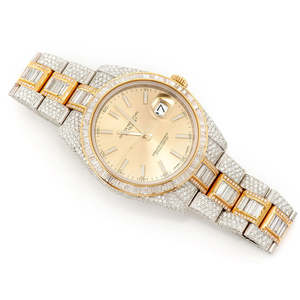 Montre en pierre de glace Moissanite avec affichage de la date, diamant VVS, luxe, homme, automatique, logo personnalisé, vente en gros, testeur de qualité, directement de l'usine - Product Image 3