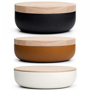 Venta más caliente Cuenco de madera para servir con tapa Warm Keeper Serving Venta caliente Cazuela de madera a precio mayorista - Product Image 6