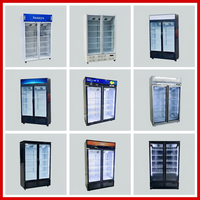 Armoire à boissons verticale OEM personnalisée avec service de conception de logo gratuit et contrôle numérique de la température pour supermarché