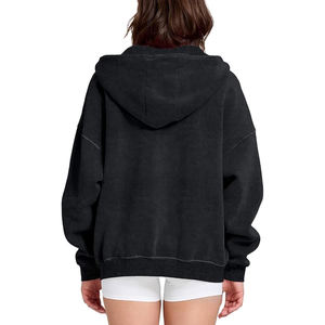 Premium Acid Wash Zipper Hoodies <b>Men</b> Custom Logo Oversized Streetwear <b>Zip</b> <b>Up</b> Hooded Sweatshirts OEM Bulk Wholesale - Product Image 5