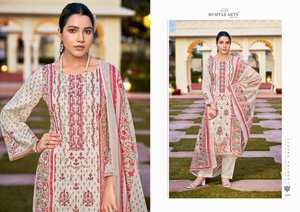 Colección de Material de vestido impreso Digital Jam Satin para Salwar Kameez Party Wear ropa India pakistaní disponible al por mayor - Product Image 3