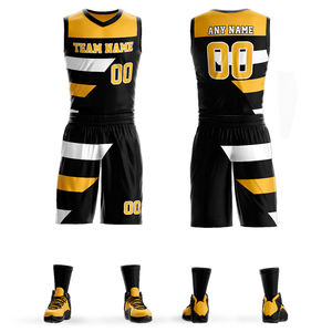 Tenues de basket-ball sur mesure pour tous les âges, respirantes et douces pour la peau, pour filles, garçons, adolescents, équipes scolaires, clubs sportifs, ensembles d'uniformes - Product Image 4