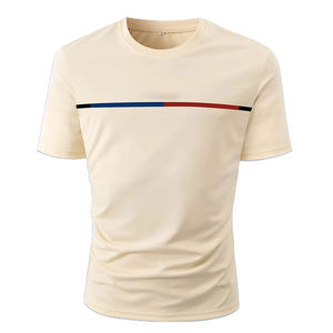 T-shirts pour hommes de qualité supérieure 100% coton Logo OEM grande taille T-shirts pour hommes à vendre Polo d'été à manches courtes de couleur unie - Product Image 1