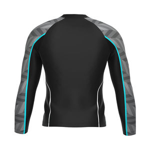 Camisetas de Compresión Deportiva de la Mejor Calidad para Hombre, de Poliéster y Elastano, Cuello Redondo, Manga Larga, Protección contra Erupciones Cutáneas para Adultos - Product Image 2