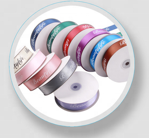 <span class=keywords><strong>Ruban</strong></span> en satin polyester <span class=keywords><strong>rose</strong></span> et violet personnalisé avec symbole pour la sensibilisation au <span class=keywords><strong>cancer</strong></span> du sein, largeur 3mm-100mm, 100 yards MOQ - Product Image 3