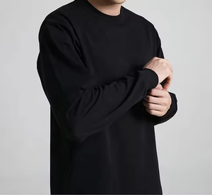 OEM sudadera unisex al por mayor de encargo de manga larga 100% algodón 240g Jersey camisa de cuello redondo de peso ligero sudadera sudaderas con capucha - Product Image 2