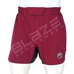 Short Athlétique MMA Personnalisé pour Homme Style Bermuda Adaptable avec Logo Avant High Street Solid Pattern Decoration Mid Waist - Product Image 4