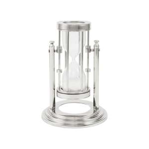 Sablier rotatif en sable blanc sur support, articles promotionnels et cadeaux de collection, décoration d'intérieur - Product Image 1