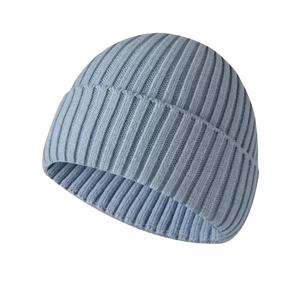 หมวกบีนนี่ไหมพรมลายแจ็คการ์ดแบบยูนิเซ็กซ์ ระบายอากาศได้ดีและกันน้ำ เหมาะสำหรับใส่ลำลองในฤดูหนาว มีตัวเลือกสกรีนโลโก้ สไตล์สตรีท - Product Image 2