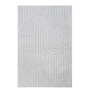 <b>Rainbow</b> 70x120cm Silver Cotton Yarn Dyed Jacquard Abstract <b>Bath</b> Rug & Shower Rug <b>Mats</b> Custom Production - Made In Turkey - Product Image 2