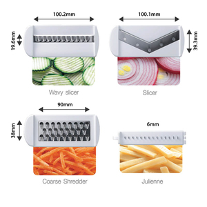 Household Multifunctional <b>Vegetable</b> Cutter Manual Food Slicer <b>Shredder</b> Dicer Kitchen Prep Tool With Safety Hand Protector - Product Image 2