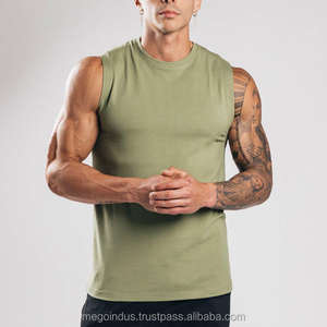 Débardeur sans manches 100% en polyester pour hommes, col rond, poche en dentelle, couleur unie, bouton sans couture à séchage rapide, coupe ample - Product Image 5