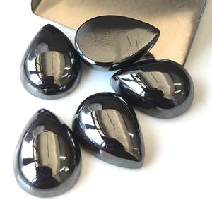 เฮมาไทต์สีดำธรรมชาติ 3x5มม.-20x30 มม. รูปทรงลูกแพร์ คาโบชอง หลังแบน พลอยหลวม มีสีเปลี่ยนแปลง เหมาะสำหรับทำเครื่องประดับ ราคาขายส่ง - Product Image 3