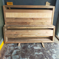 Base de Cama Moderna de Lujo, Plegable, de Madera de Teca Sólida, Cómoda y Resistente, para Colchón Doble, Tamaño King/Queen