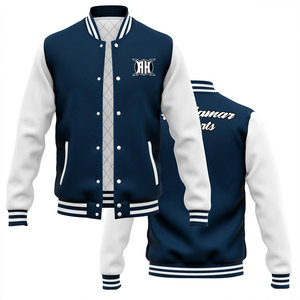 Chaquetas de béisbol de Letterman personalizadas, ropa transpirable de bombardero de invierno de lana duradera larga para hombre para la nueva temporada de primavera - Product Image 6