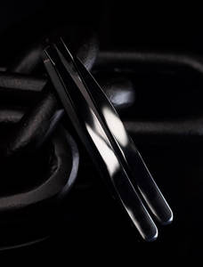 Precision Black Color Professional Stainless Steel Eyebrow Tweezers with Scissors Set for Women and Men's Eyebrow Eco-Friendly - Product Image 6