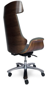 เก้าอี้ทำงานแบบหมุนได้ทำจากอะลูมิเนียมด้านหลังแผ่นไม้อัด R365เอียงด้านหน้าเก้าอี้ทำงานแบบ5-HR ได้จากเวียดนาม - Product Image 5