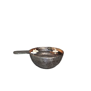 Bol de service de salade de fruits et de nourriture en aluminium martelé, Design personnalisé pour Restaurant et maison, Usage quotidien - Product Image 1