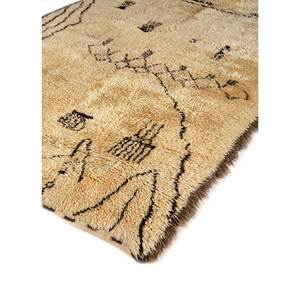 Alfombra de Lana Anudada a Mano Zuri Ivory, Diseño Abstracto para Sala de Estar, Entrada, Pasillo, Rectangular, Tipo Rompecabezas, para Adolescentes - Product Image 2