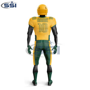 Ensembles d'uniformes de football américain respirants conçus sur mesure, imprimés à l'écran, 100% polyester, chemises et pantalons pour hommes adultes - Product Image 3