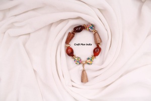 Plage d'été personnalisée pour femmes pour Bracelet Coquillage cauri naturel Coquillage cristal coloré Placage Perle Pierre Cadeau chrétien - Product Image 5