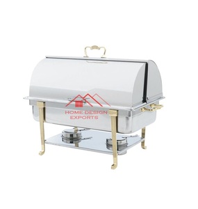 Vente chaude Casserole Look élégant Réchauffeur de nourriture en cuivre de qualité supérieure et marmite de stockage avec couvercle étanche avec poignée en laiton - Product Image 3