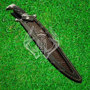 Cuchillo Bowie de Supervivencia y Caza de Acero D2 Hecho a Mano OEM - Uso Profesional, Funda de Cuero, Empuñadura Ergonómica, Garantía de 3 Años - Product Image 3