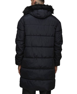 Ready to Ship Custom Regular Fit Longline Faux <b>Fur</b> <b>Hooded</b> Puffer Jacket Unisex Inflatable Winter Outerwear Travelling Down <b>Coat</b> - Product Image 3
