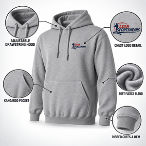 Nouveau style – Sweats à capuche d'hiver pour hommes grandes tailles – 100 % coton molletonné, séchage rapide, écologique, respirant, avec poches, design décontracté, haute qualité - Product Image 5
